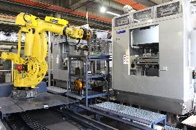 Tsudakoma Industries' automated production line at its headquarters.
